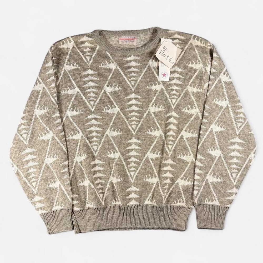 NWT Loafers Reed St James Geometric Aztec Pattern Crewneck USA Size XL